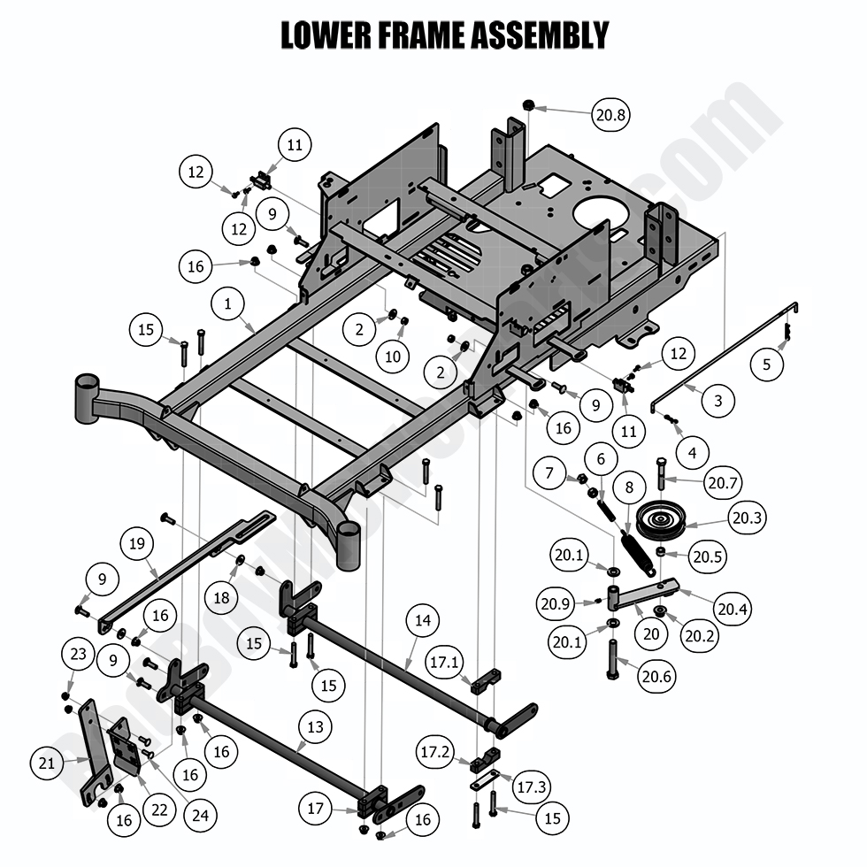 2018 Compact Outlaw Lower Frame Assembly